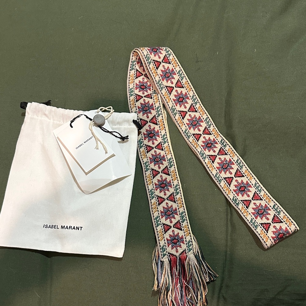 Isabel Marant Multicolor Embroidered Belt